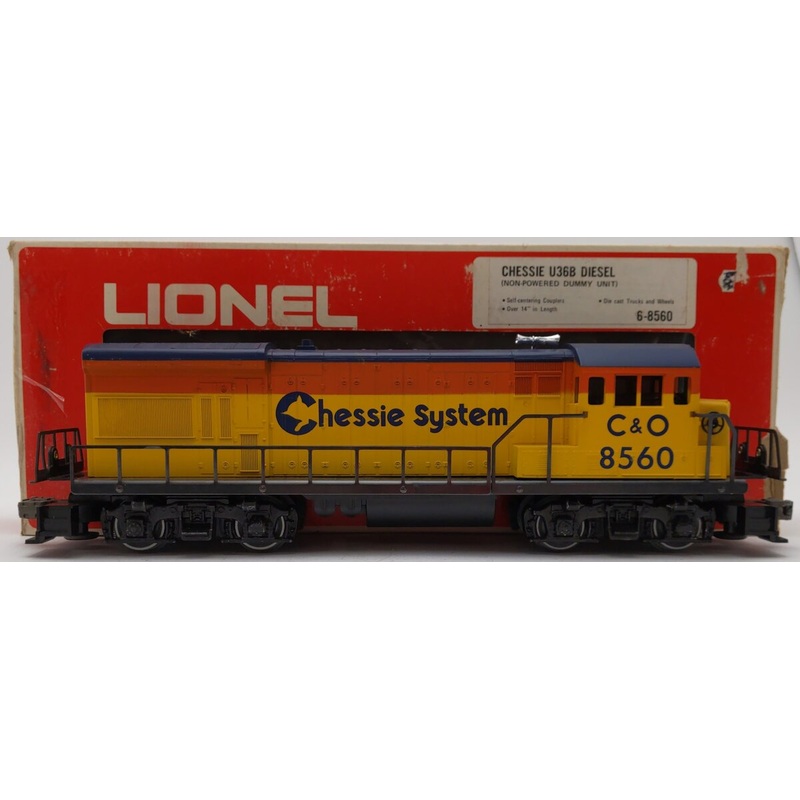 Lionel 6-8560 O Chesapeake and Ohio U36B Non-Powered Diesel Locomotive #8560 EX/Box