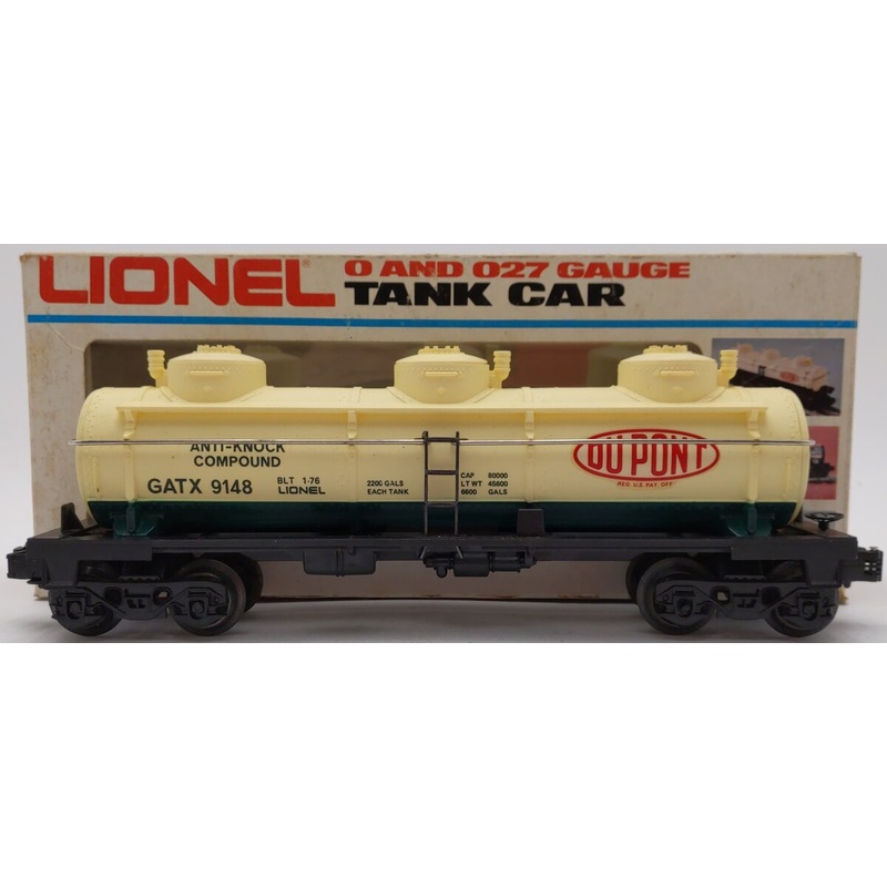 Lionel 6-9148 O Gauge DuPont Triple Dome Tank Car #9148 EX/Box