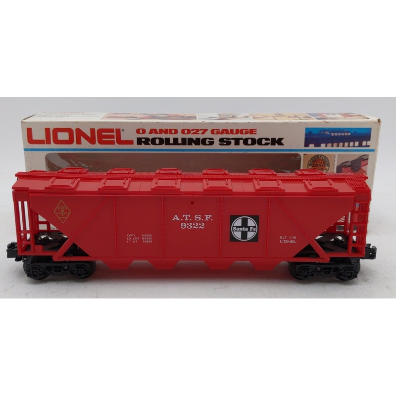 Lionel 6-9322 O Gauge Famous American Railroad Series AT&SF 4-Bay Hopper LN/Box
