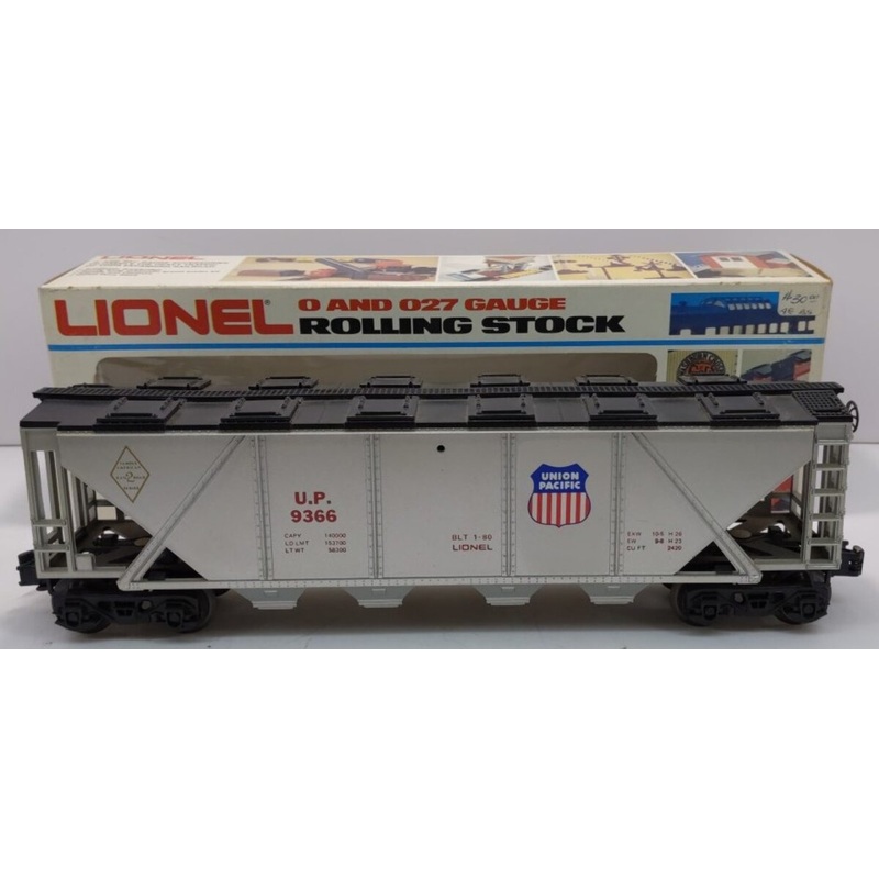 Lionel 6-9366 O Gauge Union Pacific Covered 4-Bay Hopper #9366 LN/Box