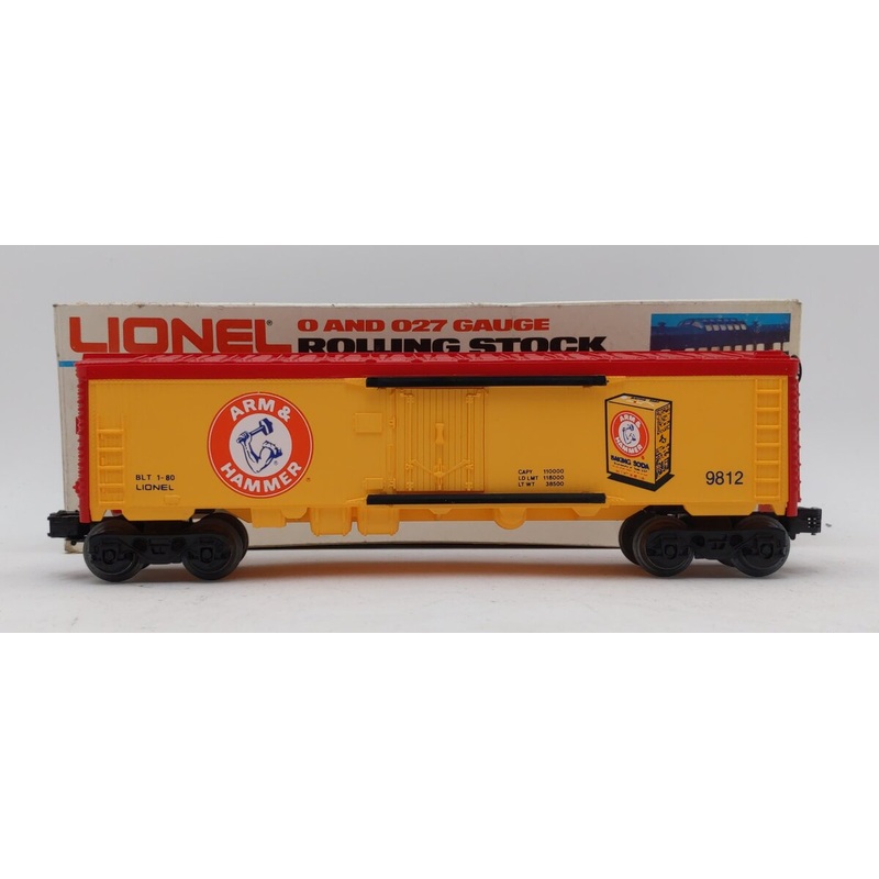 Lionel 6-9812 O Gauge Arm & Hammer Billboard Refrigerator Car #9812 LN/Box