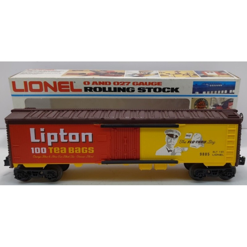 Lionel 6-9885 O Gauge Lipton Tea Billboard Reefer Car LN/Box