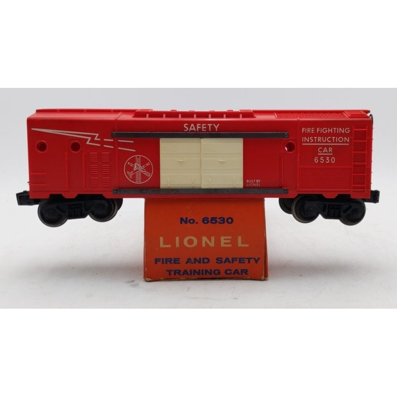 Lionel 6530 Vintage O Firefighting Instruction Car VG/Box