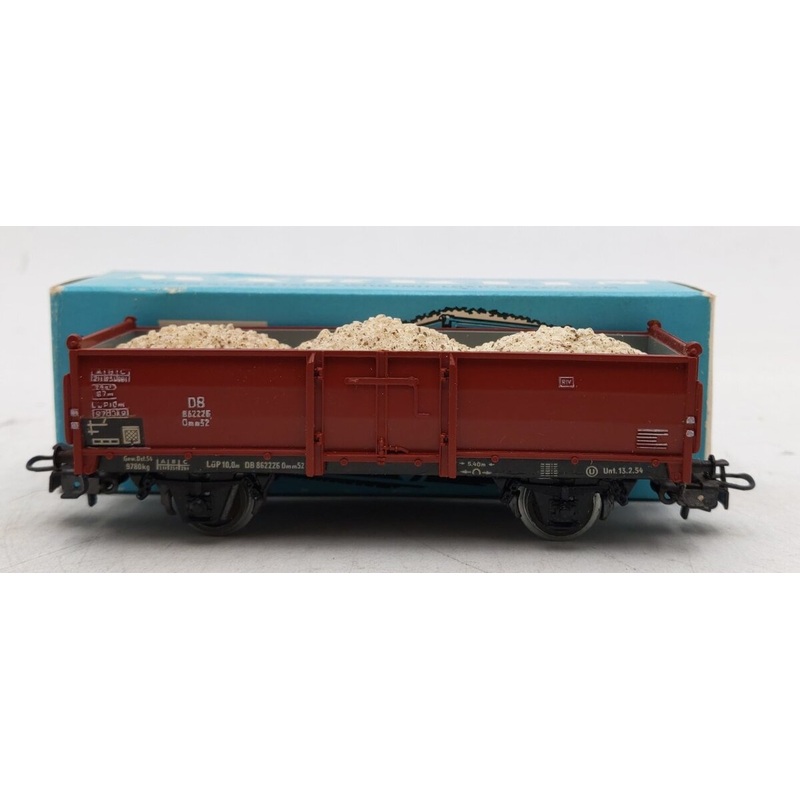 Marklin HO Scale #4603 DB Goods Wagon Freight Train Car w/ Load VG/Box