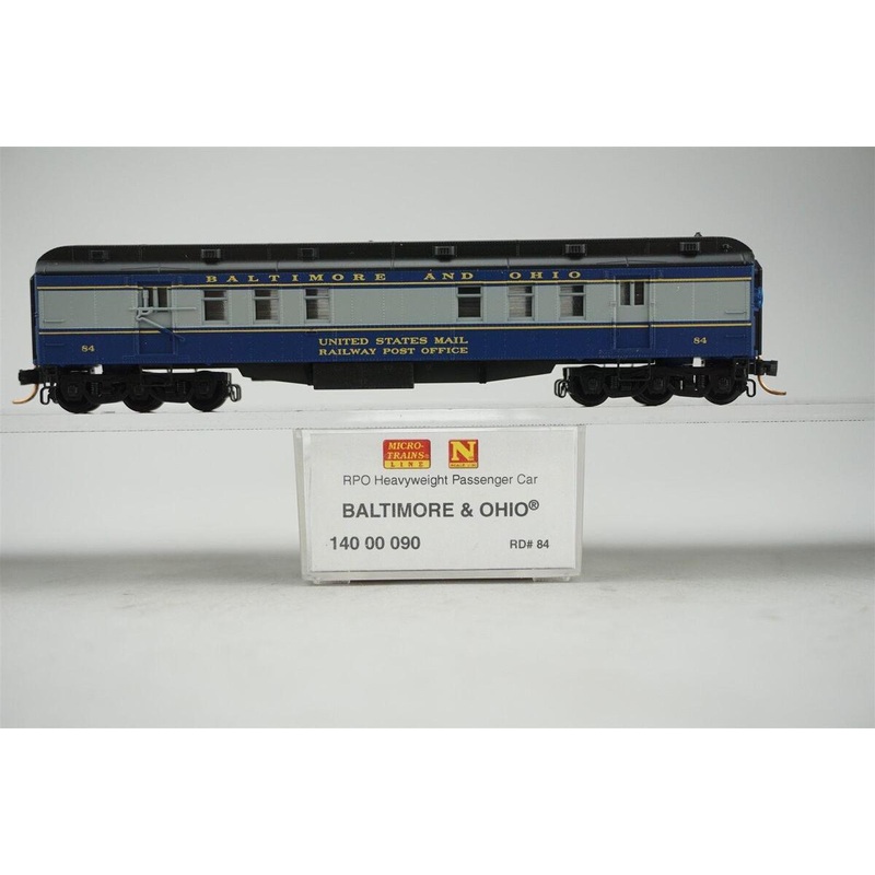 Micro-Trains 14000090 N Baltimore & Ohio 60′ RPO Heavy Weight Passenger Car #84 NIB
