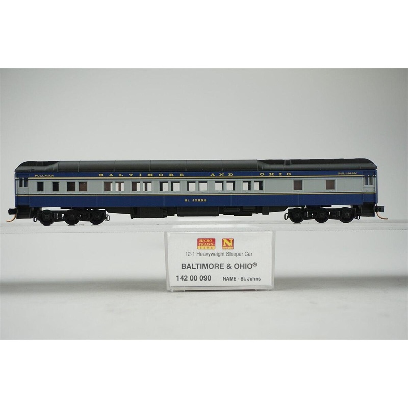 Micro-Trains 14200090 N Baltimore & Ohio St Johns 12-1 Heavyweight Sleeper Car NIB