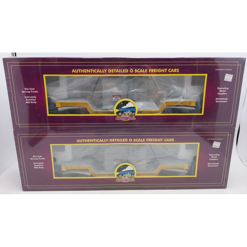 MTH 20-98409 General Electric 75′ Depressed Flat Car (2) MT/Box