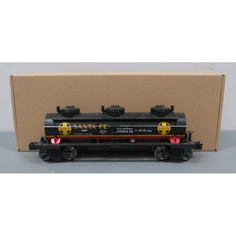 Menards 279-2683 O Gauge Santa Fe Oil Tanker #64030 (3-Rail) EX/Box