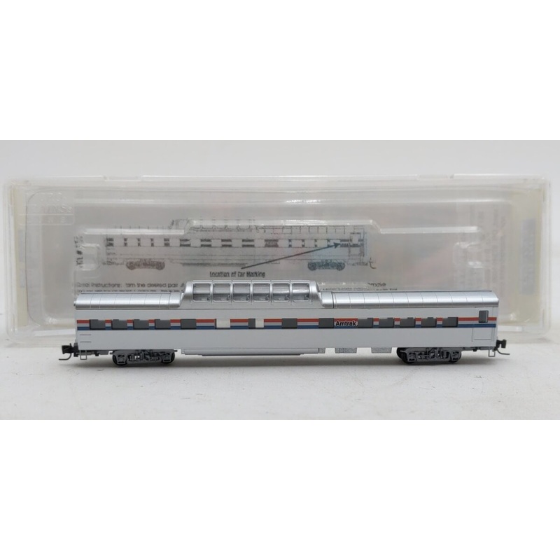 Micro-Trains 55100050 Z Amtrak 83′ Lightweight Smoothside Dome Car LN/Box