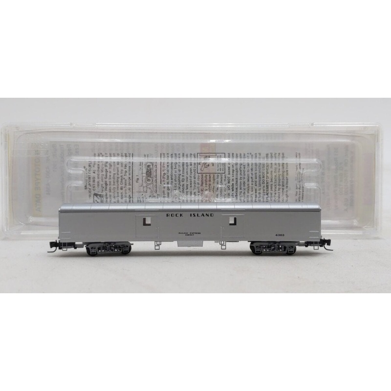 Micro-Trains 55300080 Z Rock Island 70′ Lightweight Smoothside Baggage Car #4363 EX/Box