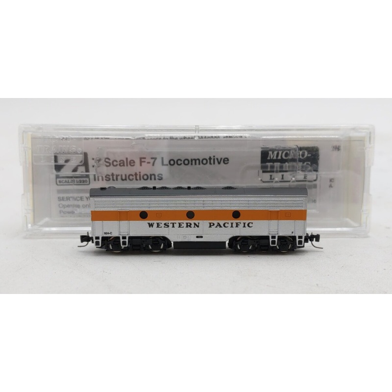 Micro-Trains 98002422 Z Western Pacific F7 Powered B-Unit Diesel Locomotive #924 LN/Box