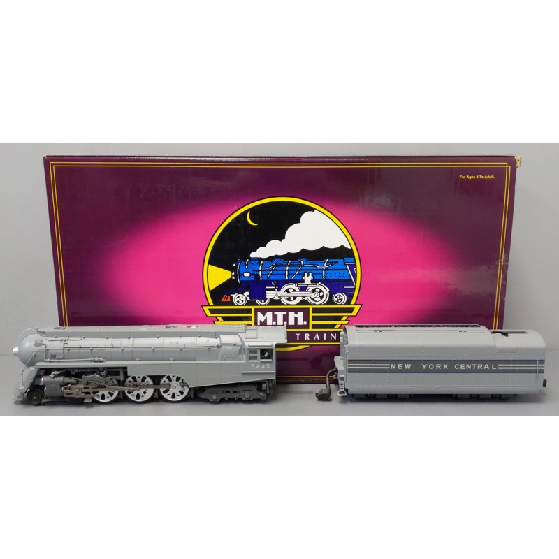 MTH 20-3045-1 O New York Central Dreyfuss Hudson Steam Loco & Tender #5445 wPS2 EX/Box