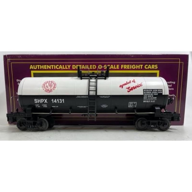 MTH 20-96028 O Gauge Pittsburgh & West Virginia Tank Car #14131 EX/Box