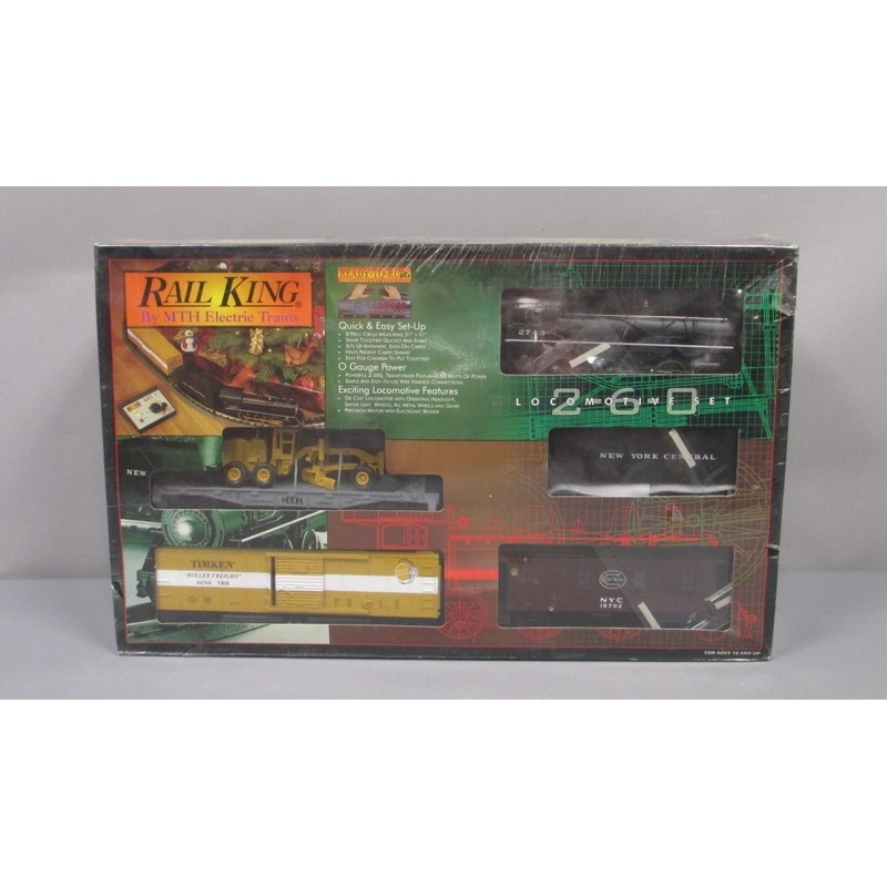 MTH 65808134022 O New York Central 2-6-0 Steam Locomotive Train Set LN/Box