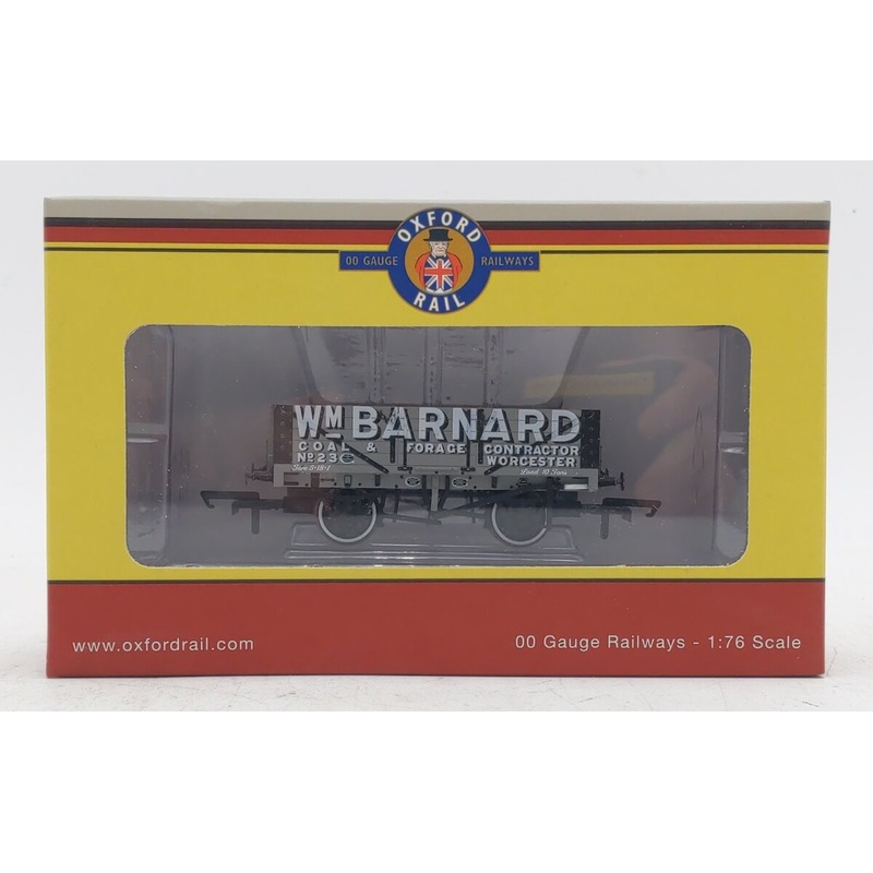 Oxford Rail OR76MW5004 OO WM Barnard Worcester 5 Plank Mineral Wagon #23 LN/Box