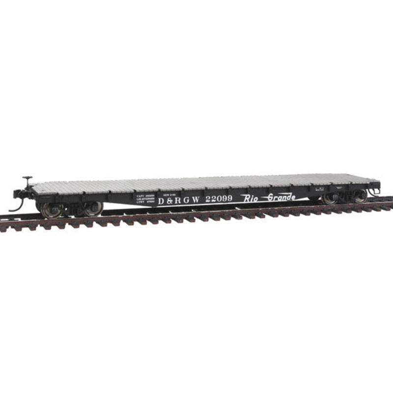 Walthers 920-104110 HO Denver and Rio Grande Western 53′ AAR Flatcar RTR #22099 NIB