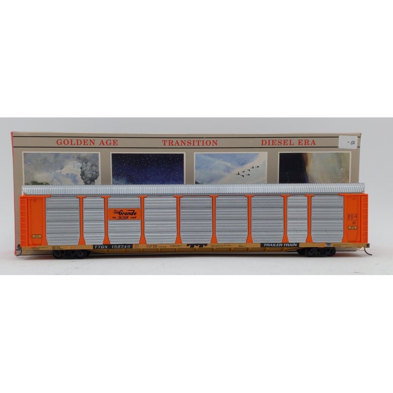Walthers 932-4801 HO Rio Grande 89′ Enclosed Auto Carrier #158349 EX/Box