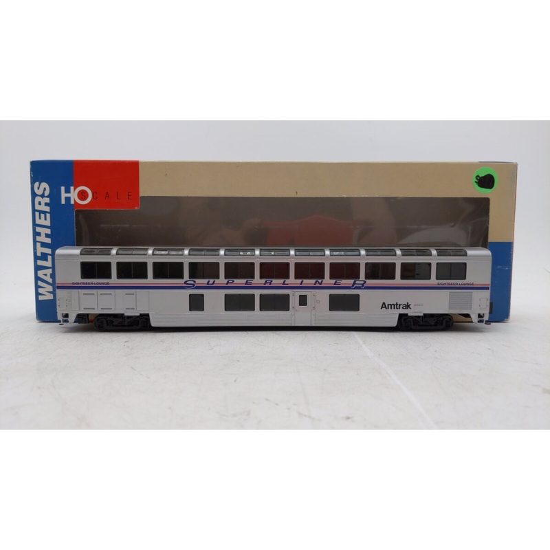 Walthers 932-6121 HO Amtrak Sightseer Lounge 85′ Superliner II Car EX/Box