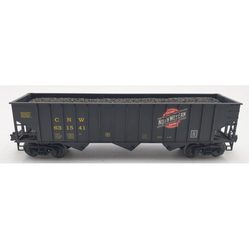 Weaver O Scale Chicago & Northwestern 3-Bay Hopper Car #631541 VG