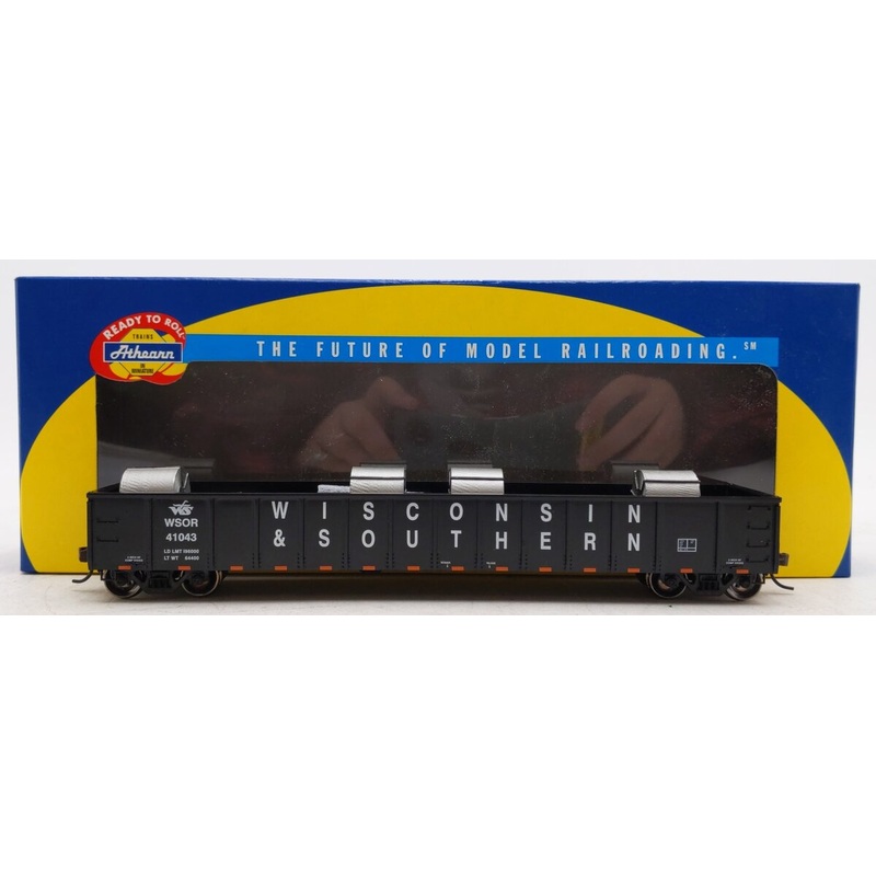 Athearn 92823 HO Wisconsin & Southern 52′ Mill Gondola W/Load #41043 LN/Box