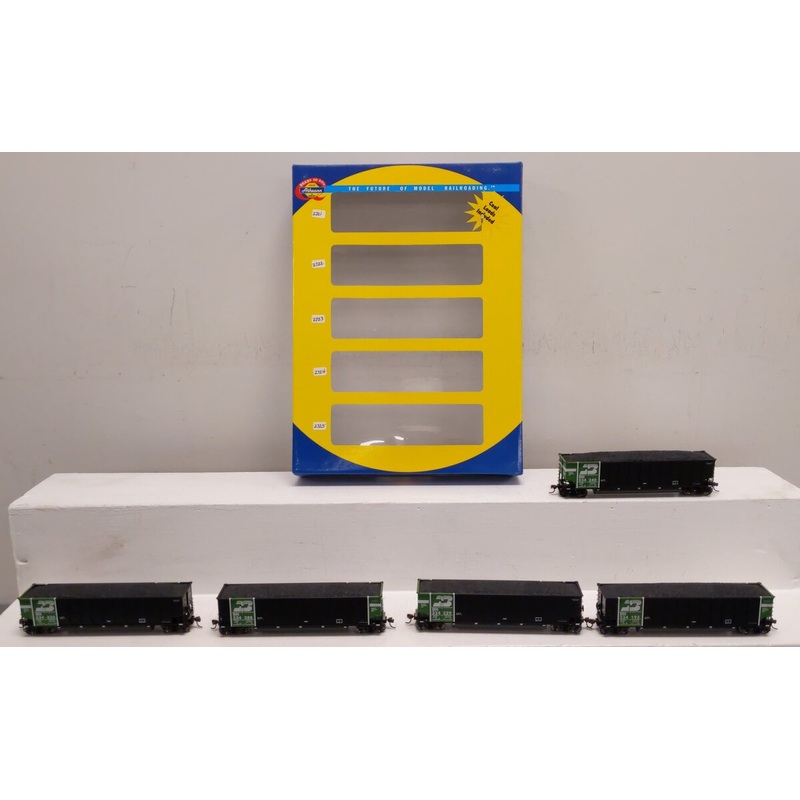 Athearn 93026 HO Scale Burlington Northern #2 BethGon Coalporter 5-Car Set LN/Box