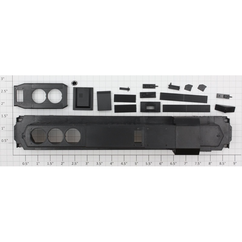 Athearn 93481 HO Scale Black EMD Body Shell and Trim
