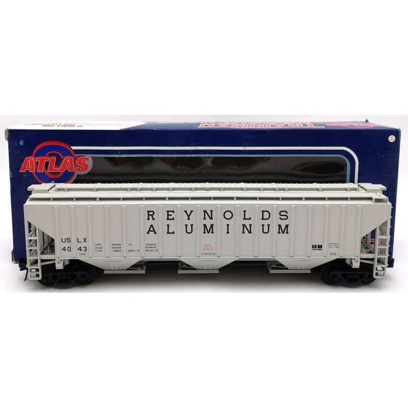 Atlas 2001609-2 O Gauge Reynolds Aluminum PS4750 Covered Hopper #4043 (3-Rail) NIB