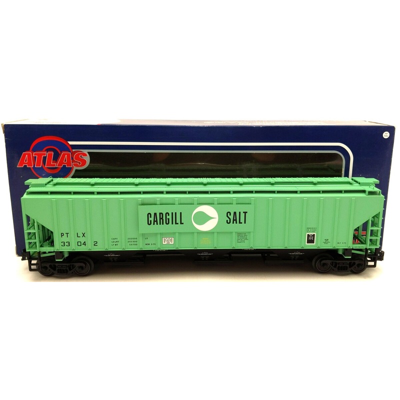 Atlas 2001631-1 O Gauge Cargill Salt P-S 4750 3-Bay Covered Hopper #33042 NIB