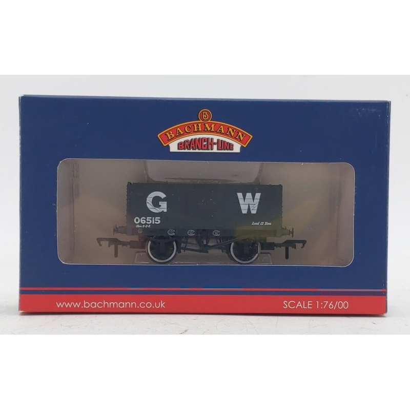 Bachmann 37-087 OO GWR Grey 7 Plank End Door Wagon #06515 LN/Box