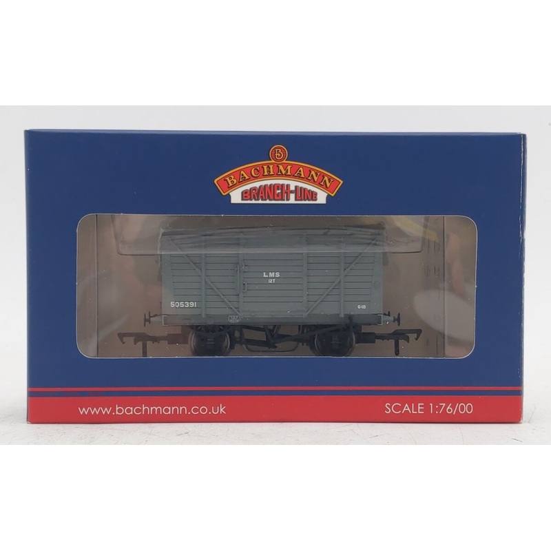 Bachmann 37-803B OO LMS 12T Planked Ventilated Van #505391 LN/Box