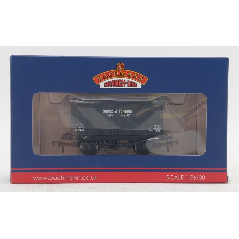 Bachmann 37-904 OO GWR 12T Grey Shock Absorbing Van #139547 LN/Box