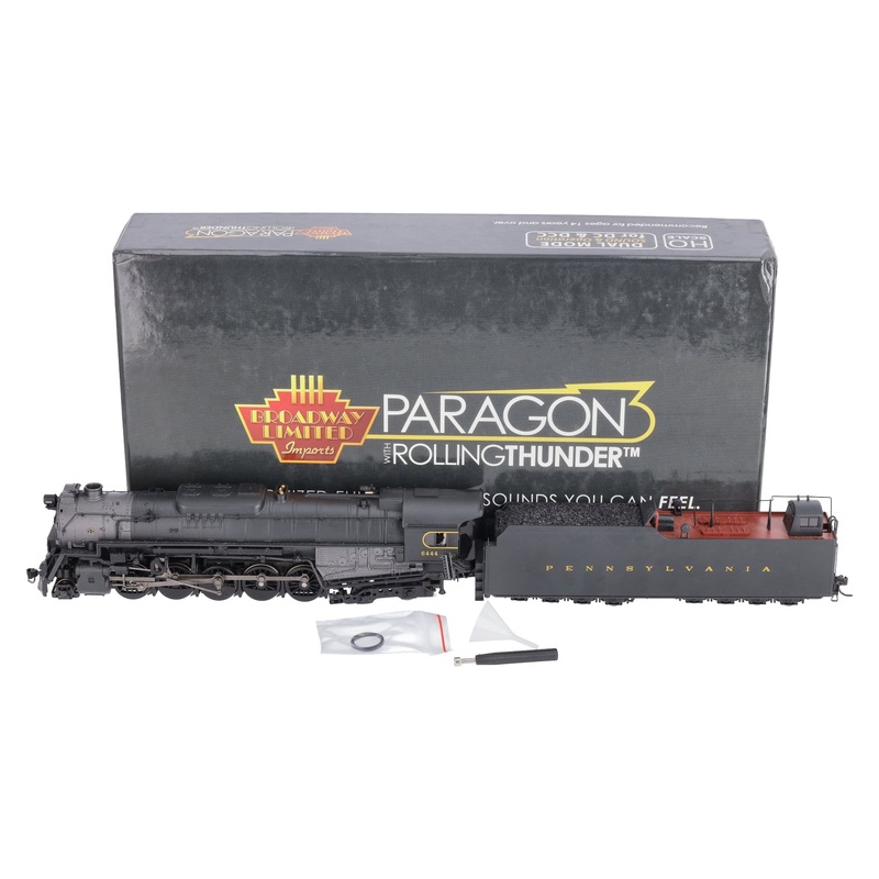 Broadway Limited 4676 HO PRR J1 2-10-4 Steam Loco w/Paragon3 Sound/DC/DCC #6444 LN/Box