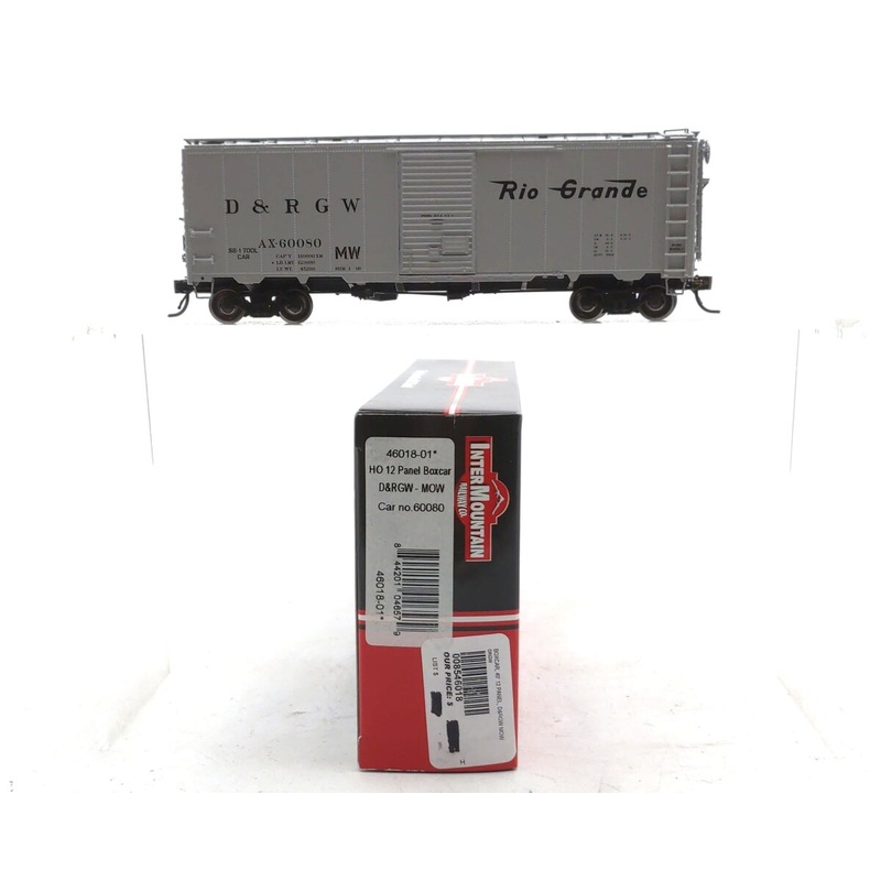 InterMountain  46018-01 HO Denver & Rio Grande Western 12 Panel Boxcar #60080 LN/Box