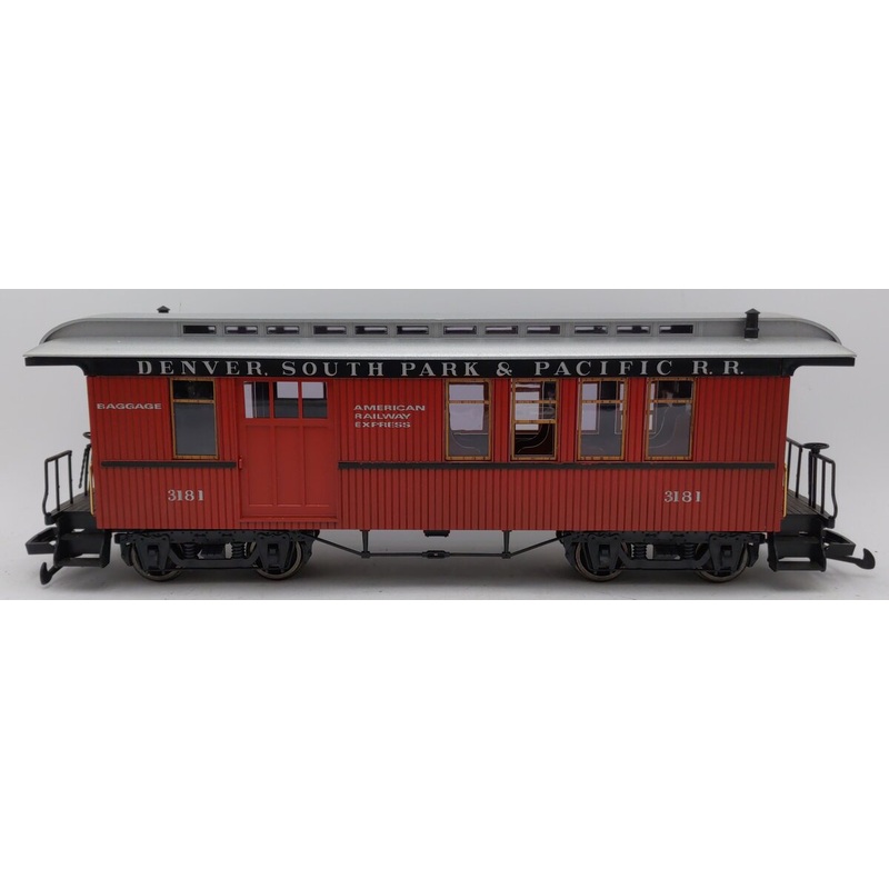 LGB 3181 G Denver, South Park & Pacific Illuminated Passenger Car #3181 EX