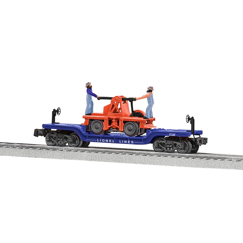 Lionel 2128080 O Lionel Lines Flatcar with Handcar LN/Box