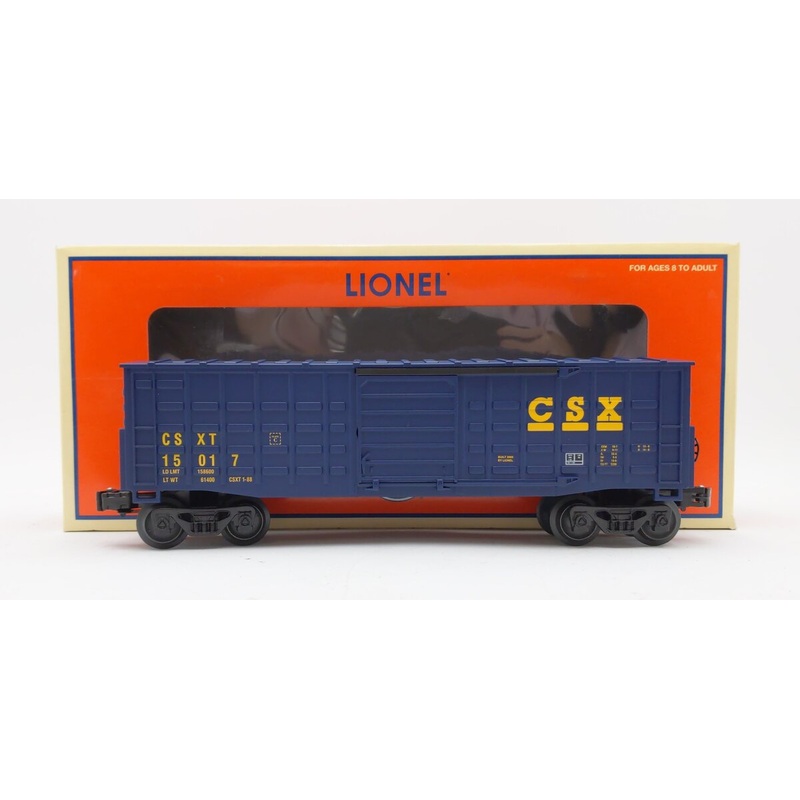 Lionel 6-15017 O CSX Waffle Sided Boxcar EX/Box