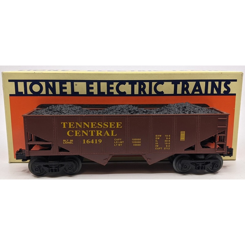 Lionel 6-16419 O Gauge Tennessee Central Two-Bay Hopper EX/Box