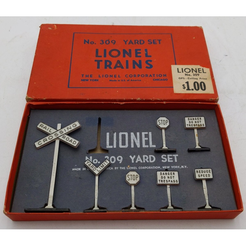 Lionel Vintage Yard Set 309 [7] EX/Box