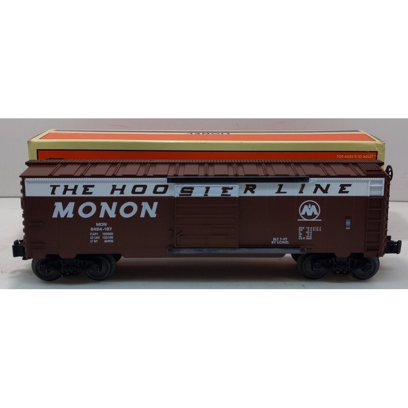 Lionel 6-19289 O Gauge Monon Hoosier Line 6464 Boxcar #6464-197 LN/Box