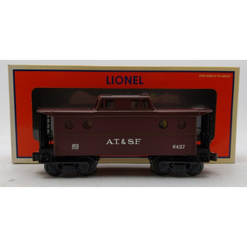 Lionel 6-29719 O Gauge AT&SF Tuscan Porthole Lighted Caboose #6427 LN/Box