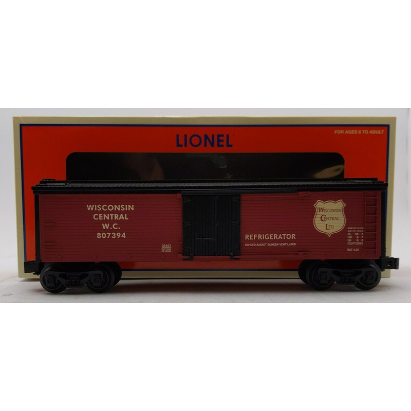 Lionel 6-36107 O Gauge Wisconsin Central Reefer: #807394 LN/Box