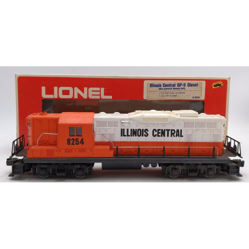 Lionel 6-8254 O Gauge Illinois Central GP-9 Dummy Diesel Locomotive VG/Box