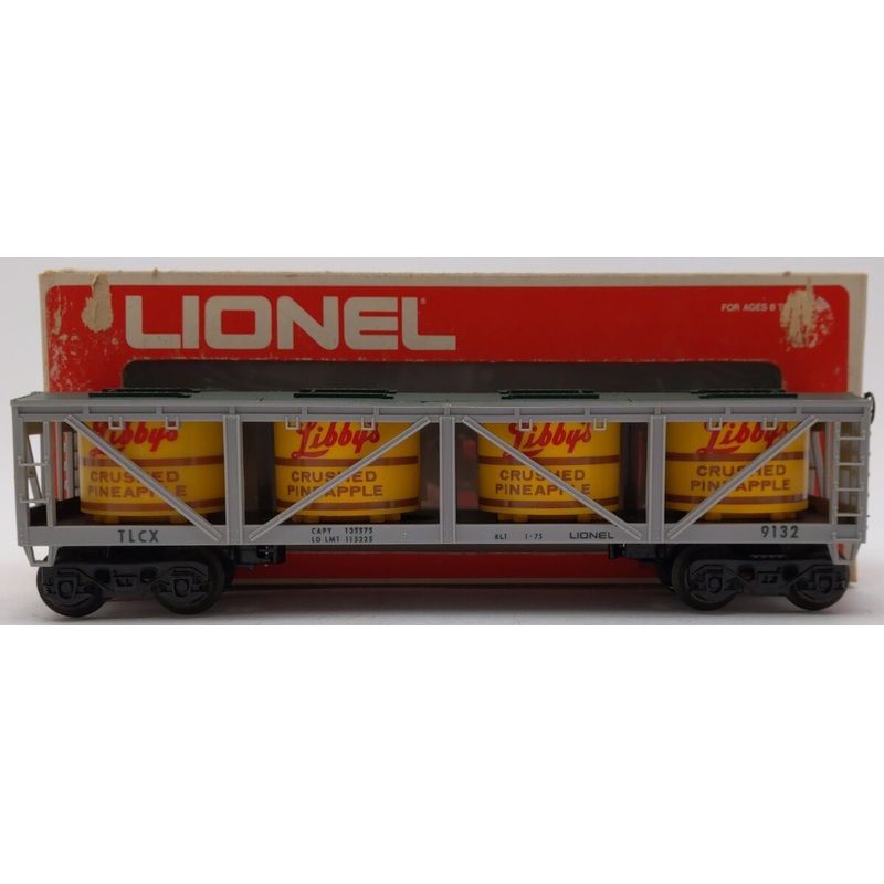 Lionel 6-9132 O Gauge Libbys Crushed Pineapple Vat Car EX/Box