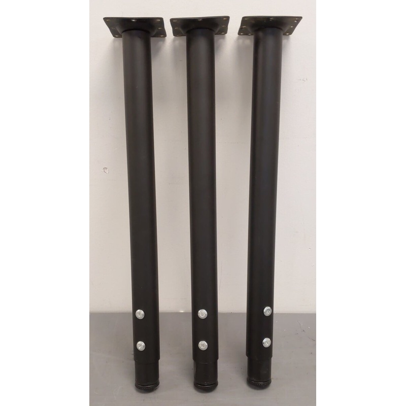 Adjustable Metal Table / Desk Legs 22-36 inch Height (3 Pieces) VG