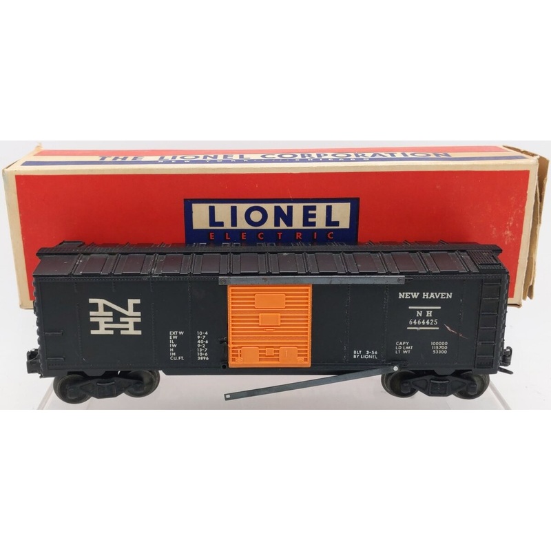Lionel 6464-425 Vintage O New Haven Boxcar – Unpainted Type IIB with Full Serif VG/Box
