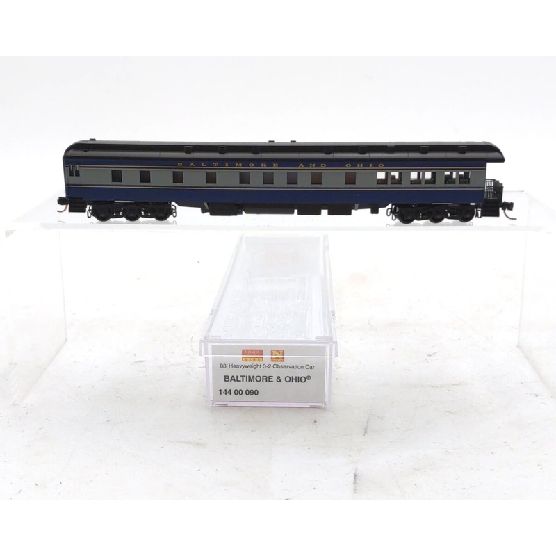 Micro-Trains 14400090 N Baltimore & Ohio 3-2 Heavyweight Pullman Observation Car NIB
