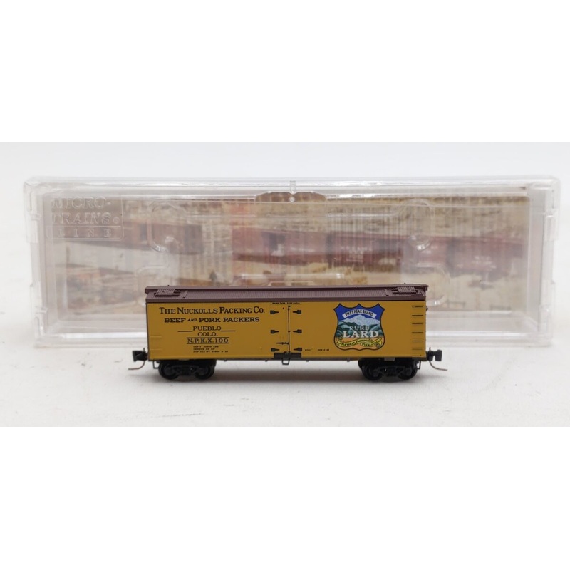 Micro-Trains 51800190 Z Nuckolls Packing Co 40′ Wood-Sheathed Ice Reefer #100 EX/Box