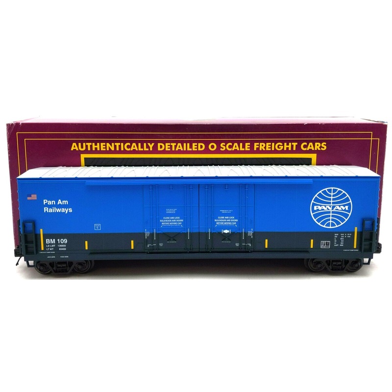MTH 20-93867 O Gauge Boston & Maine 50′ Double Door Plugged Box Car #109 NIB