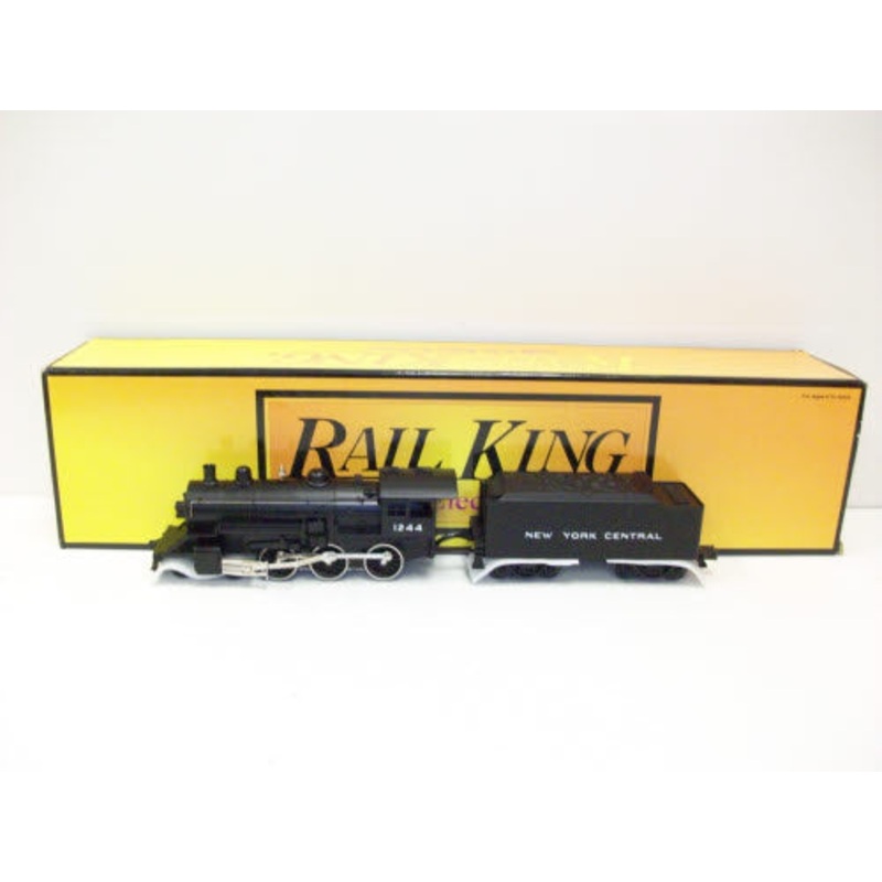 MTH 30-1158-1 O Gauge New York Central 4-6-0 Steam Locomotive w/PS1 #1244 LN/Box