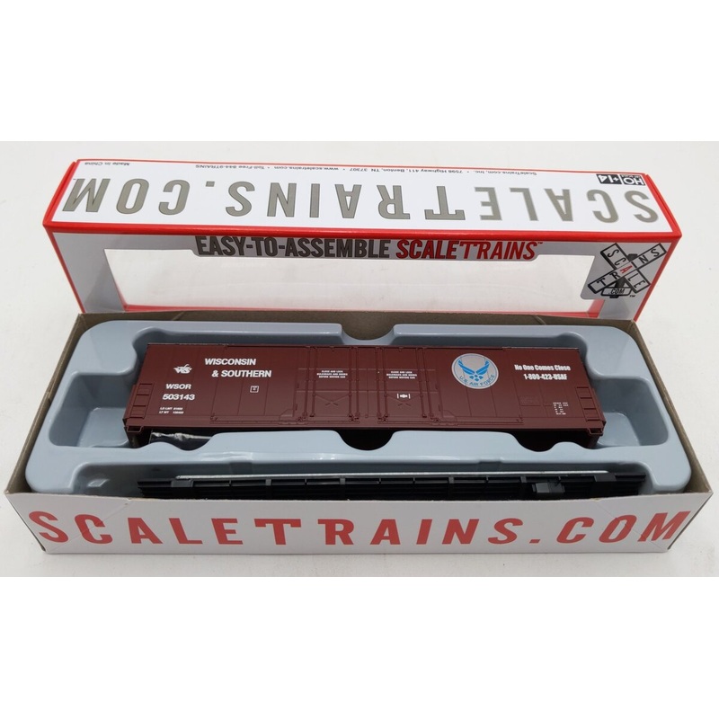 Scale Trains SXT1121 HO Wisconsin & Southern Double 8′ Plug Door Boxcar #503143 LN/Box